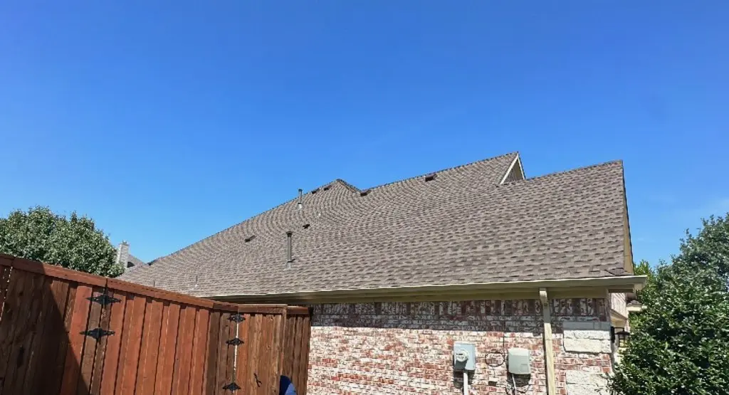 Completed roof replacement project in Douglas